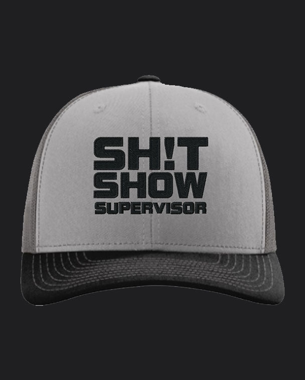 Sh!t Show Hat Heather Grey/Red/Black / One Size